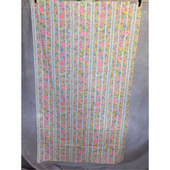 Vintage flower power fabric 1970s - Picture 4 of 5